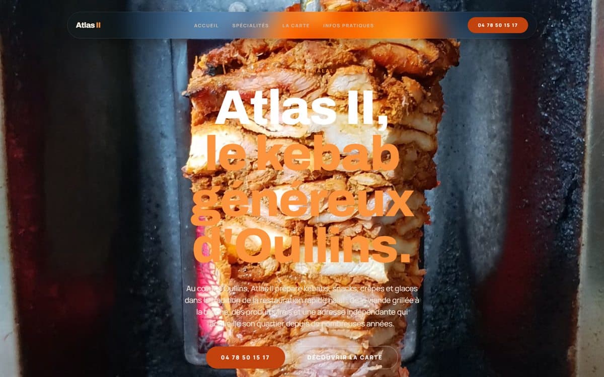 Page d'accueil du site de Atlas II